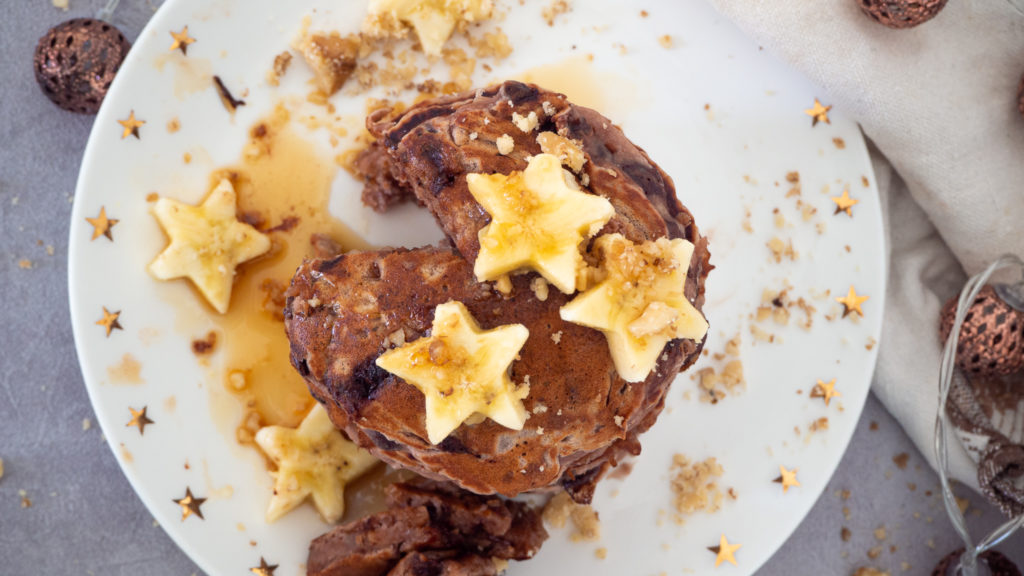 Banana Pancakes with Stars