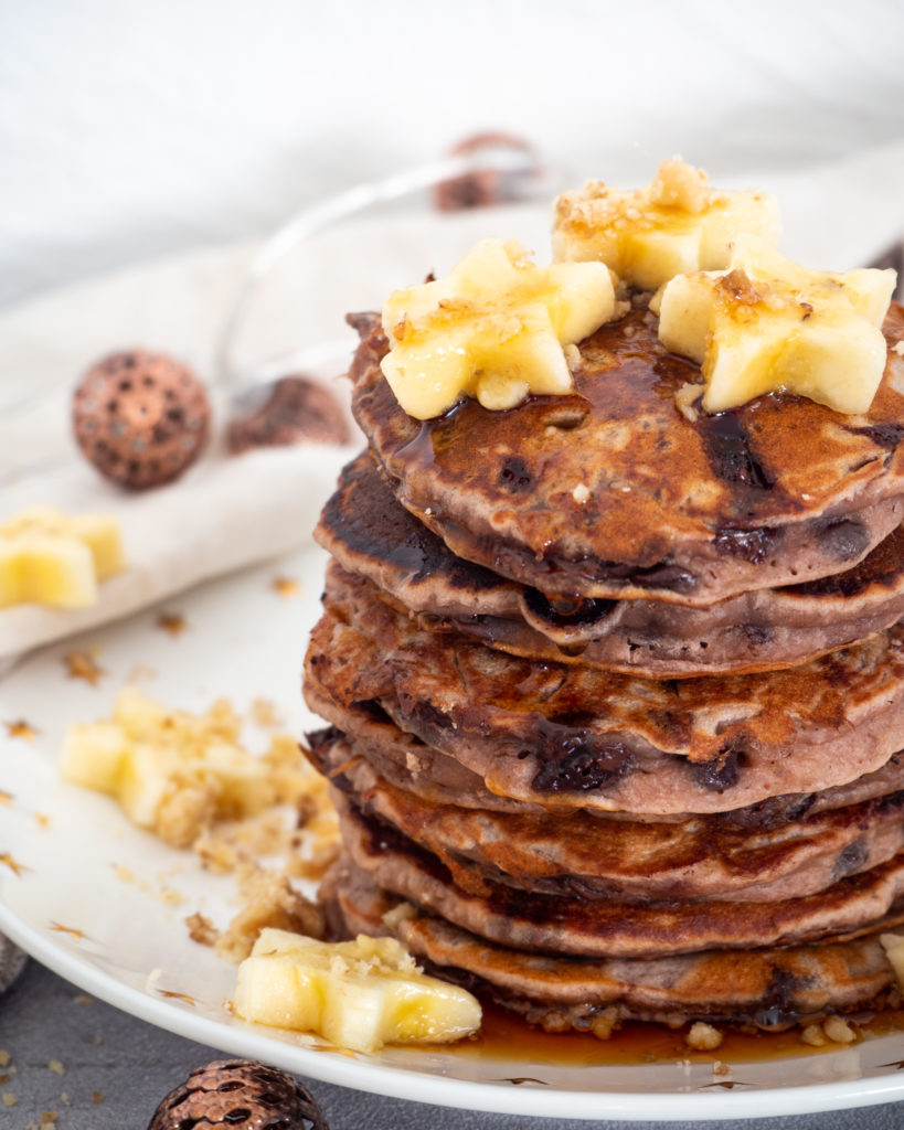 Pancakes with chocolate chips