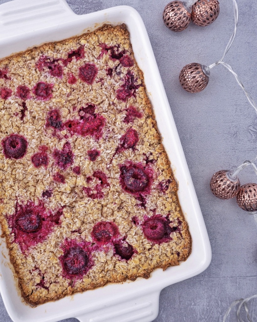 Raspberry Baked Oatmeal