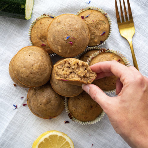 Zitronen Zucchini Muffins