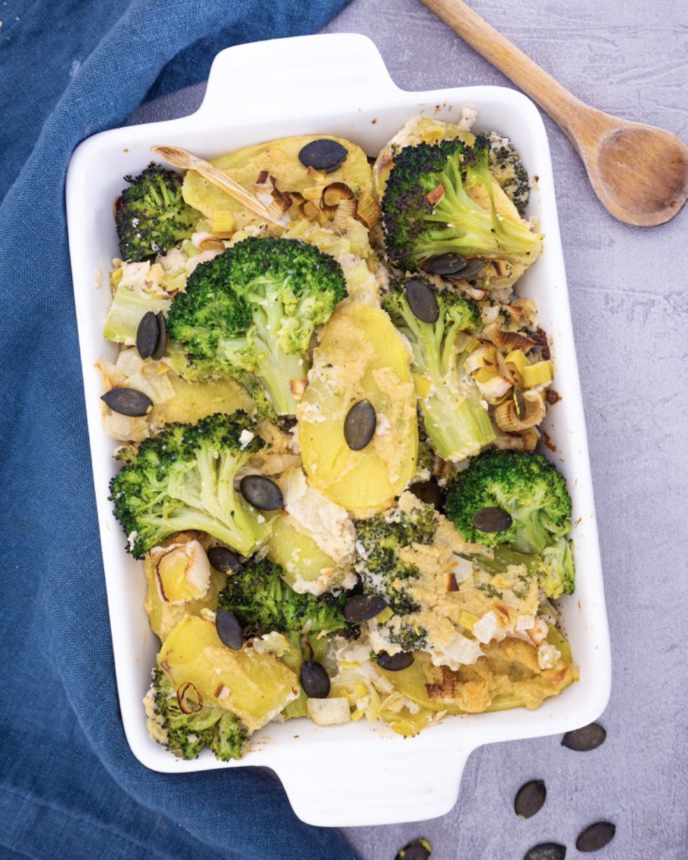 Vegan Cheesy Potato Casserole