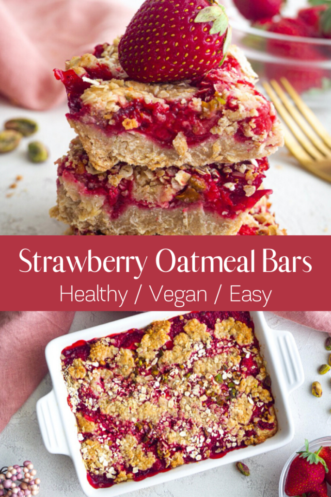 Vegan Strawberry Oatmeal Bars