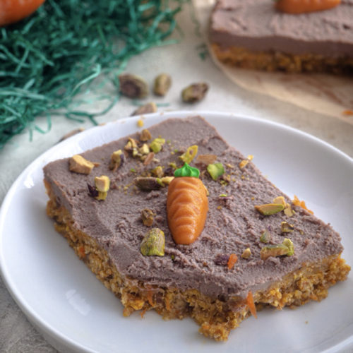Vegane Carrot Cake Schnitten Mini