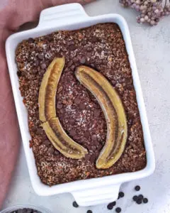 Baked Oatmeal with Bananas Mini